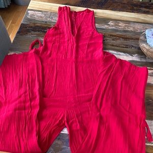 Red lulus jumpsuit
